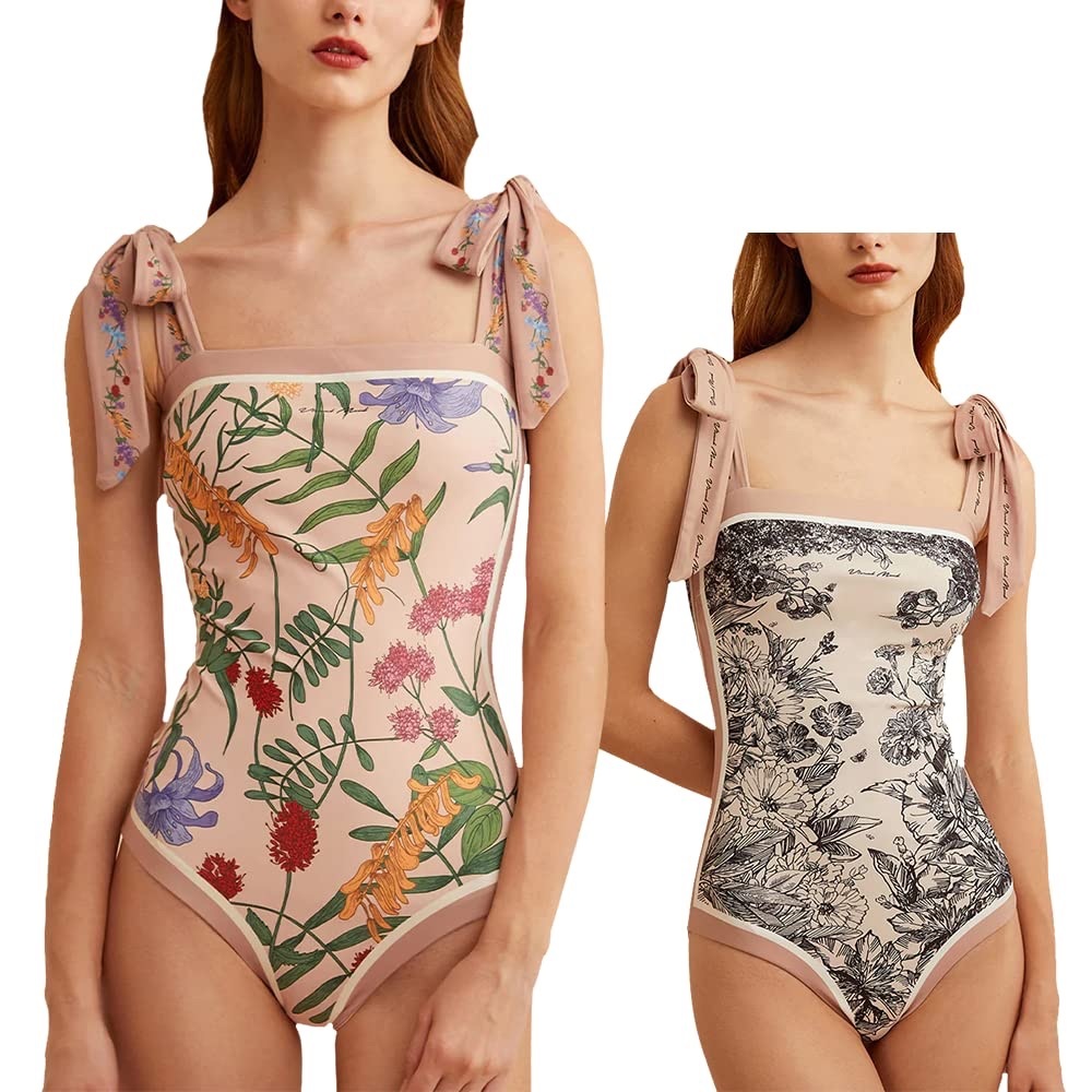 Floral and Botanical Print Reversible One Piece